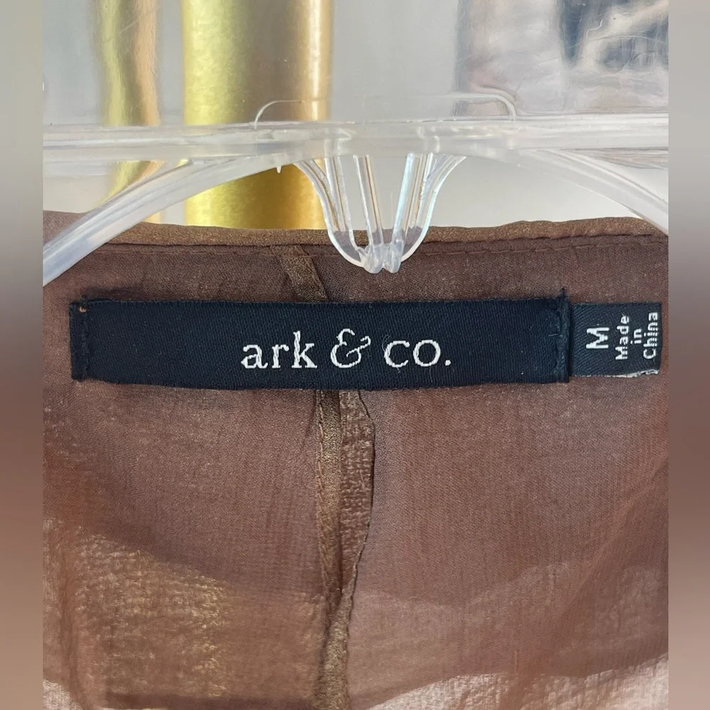 Ark & Co Gold Ruffle tank - Picture 7 of 8